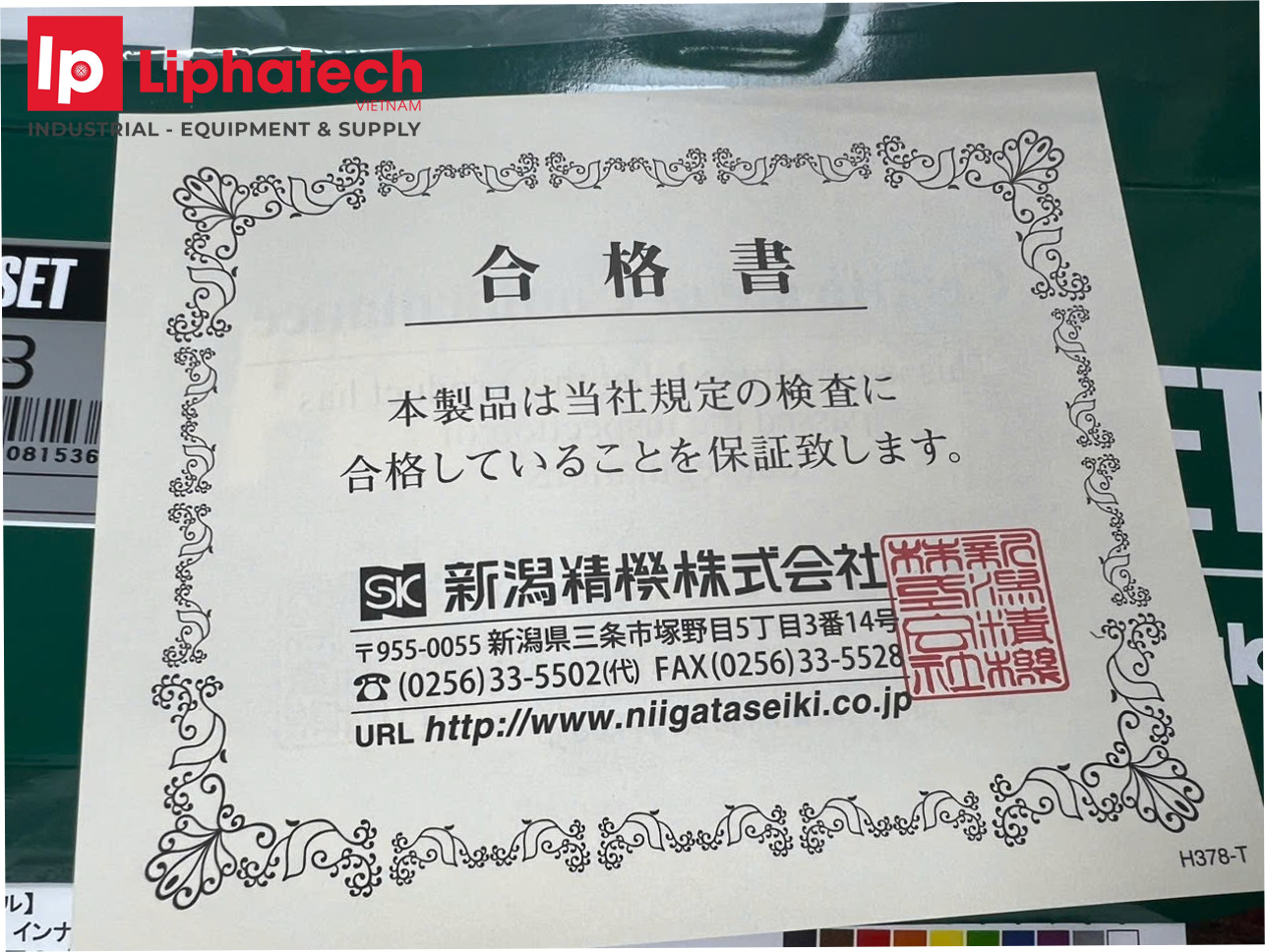 Bộ trục chuẩn Pin Gauge Niigata Seiki AA-00 0.06–0.29mm – STEEL PIN GAUGE SET chính hãng phân phối COCQ.