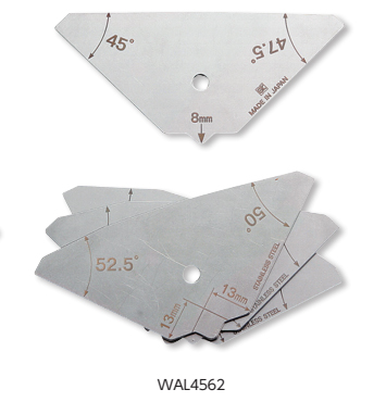 Bộ Kiểm Tra Góc Mối Hàn 45-62.5º WAL4562 Niigata Seiki ANGLE LIMIT GAUGE Chính Hãng