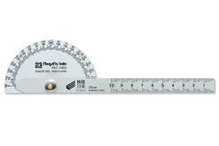 Dưỡng đo góc bán nguyệt 0-180º vạch chia Kaidan Niigataseiki, PRT-19KD