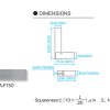 Eke vuông chuẩn dài 500x300mm kiểu đế dày Niigata Seiki, AA-F500
